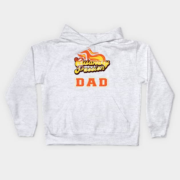 Father's Day  Foodie Dads Kids Hoodie by TeeText